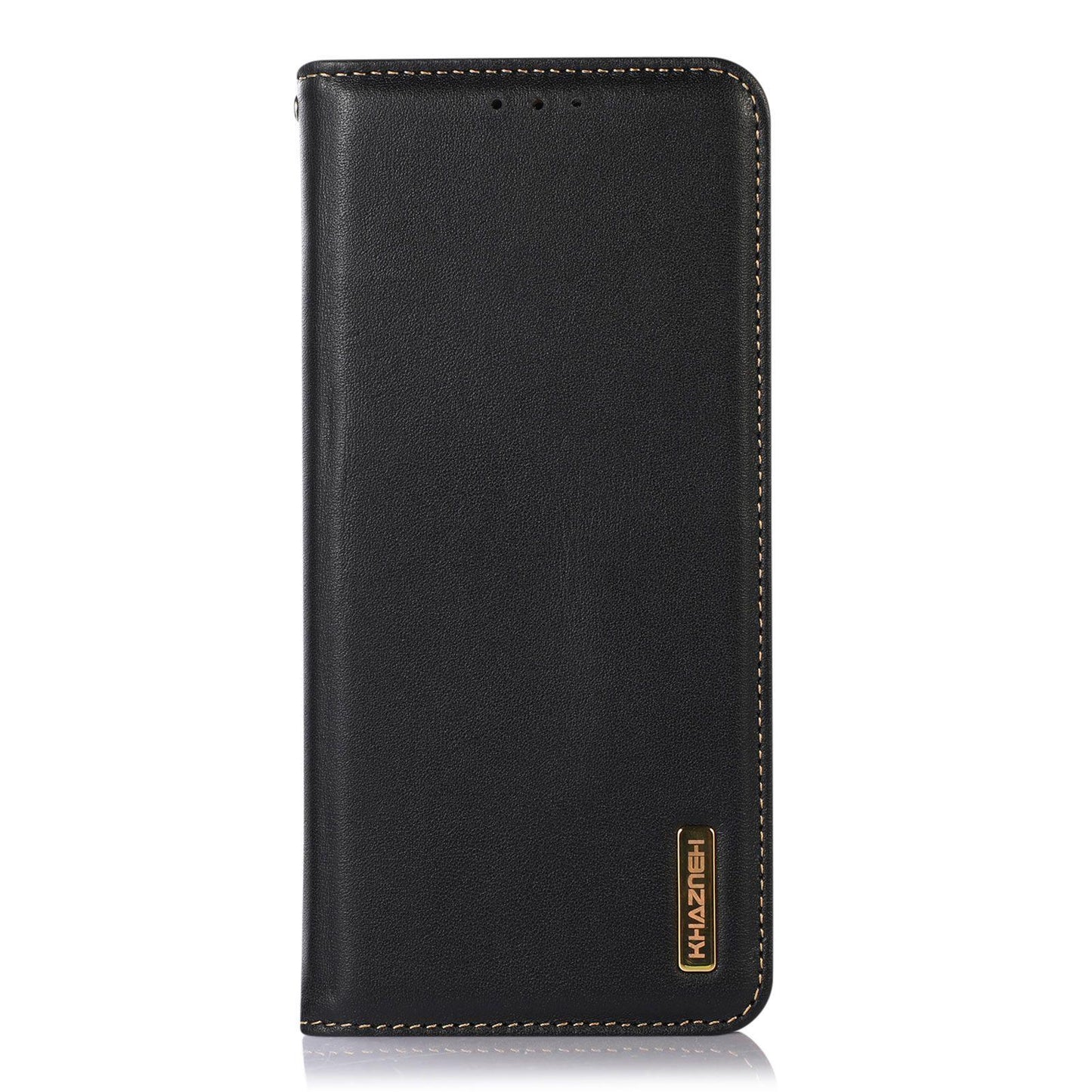 For OPPO A7 Pro Max 5G KHAZNEH Nappa Top Layer Cowhide Leather Phone Case(Black)