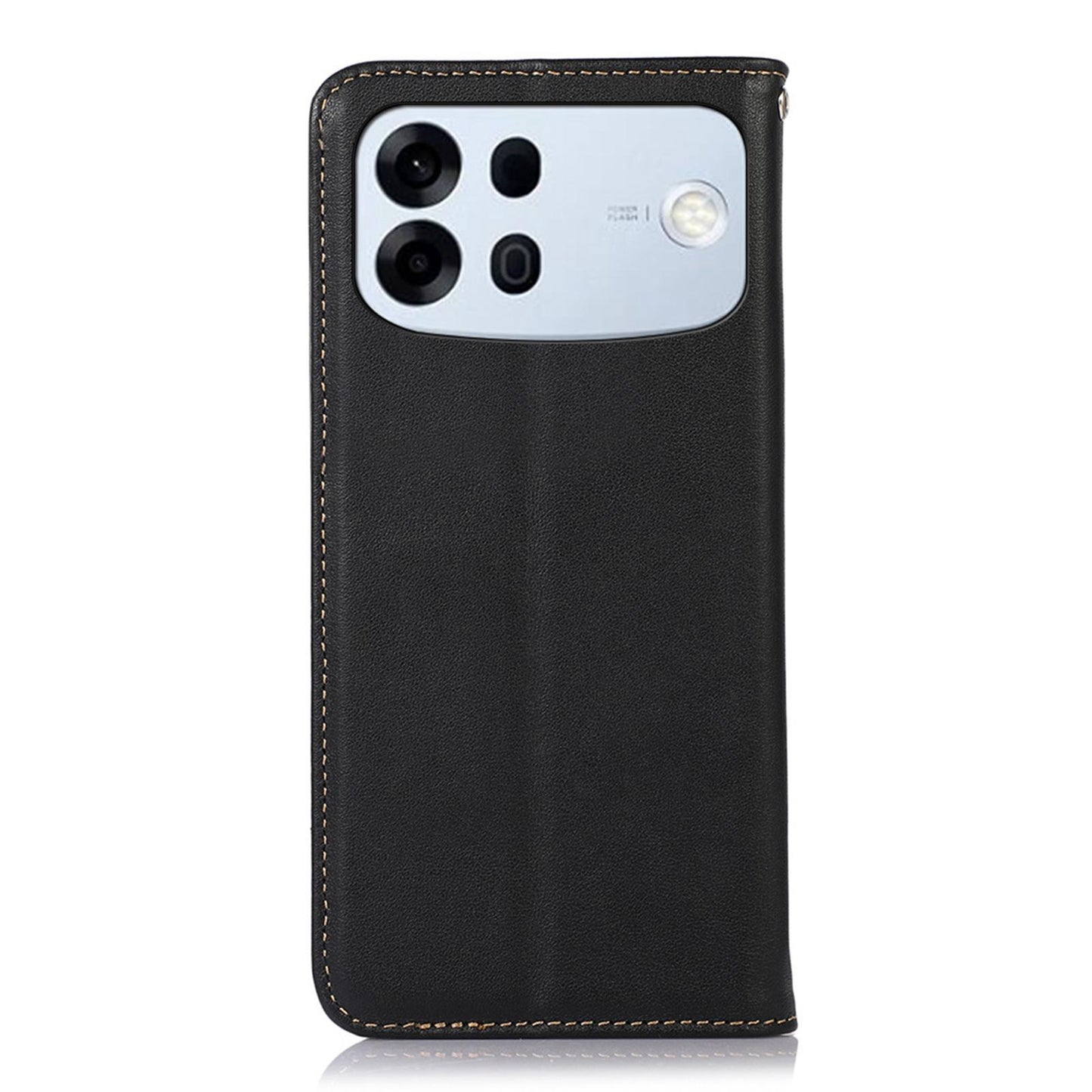 For OPPO A7 Pro Max 5G KHAZNEH Nappa Top Layer Cowhide Leather Phone Case(Black)
