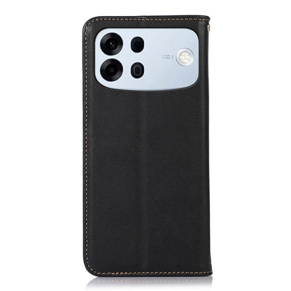 For OPPO A7 Pro Max 5G KHAZNEH Nappa Top Layer Cowhide Leather Phone Case(Black)