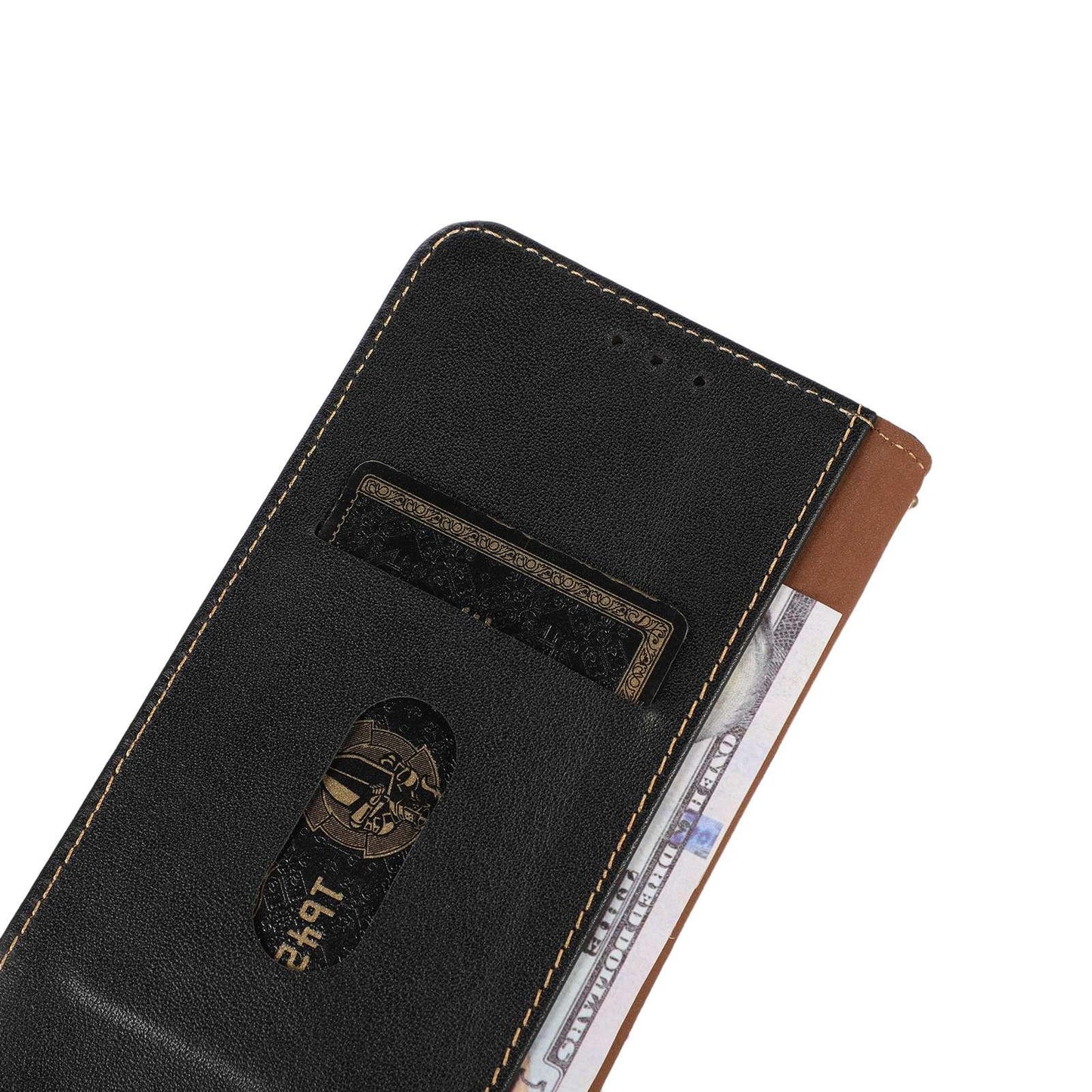 For OPPO A7 Pro Max 5G KHAZNEH Nappa Top Layer Cowhide Leather Phone Case(Black)
