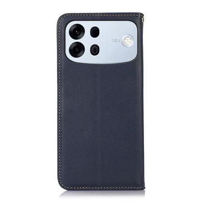 For OPPO A7 Pro Max 5G KHAZNEH Nappa Top Layer Cowhide Leather Phone Case(Blue)