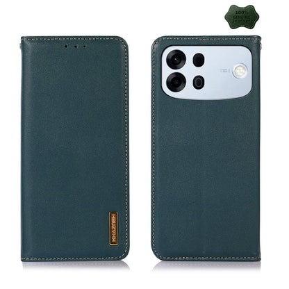 For OPPO A7 Pro Max 5G KHAZNEH Nappa Top Layer Cowhide Leather Phone Case(Green)