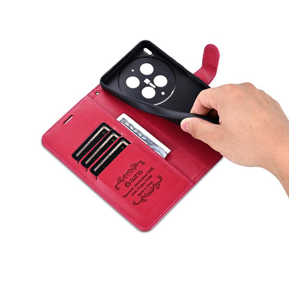 For vivo X300 Ultra AZNS Sheepskin Texture Flip Leather Phone Case - Red - EDA004689228B