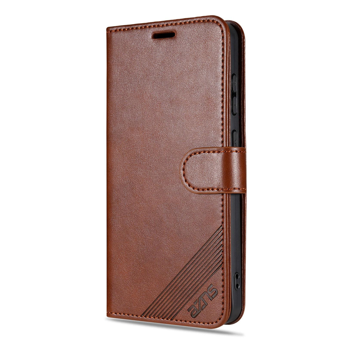 For vivo X300 Ultra AZNS Sheepskin Texture Flip Leather Phone Case - Brown - EDA004689228C