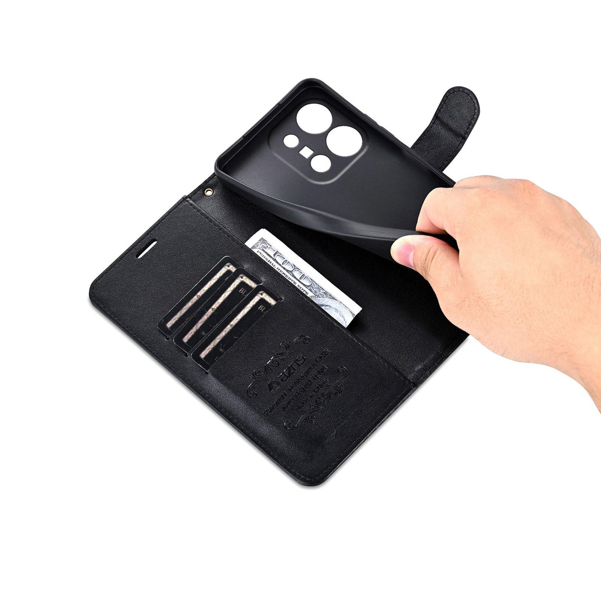 For vivo X300 E 5G AZNS Sheepskin Texture Flip Leather Phone Case - Black - EDA004689230A