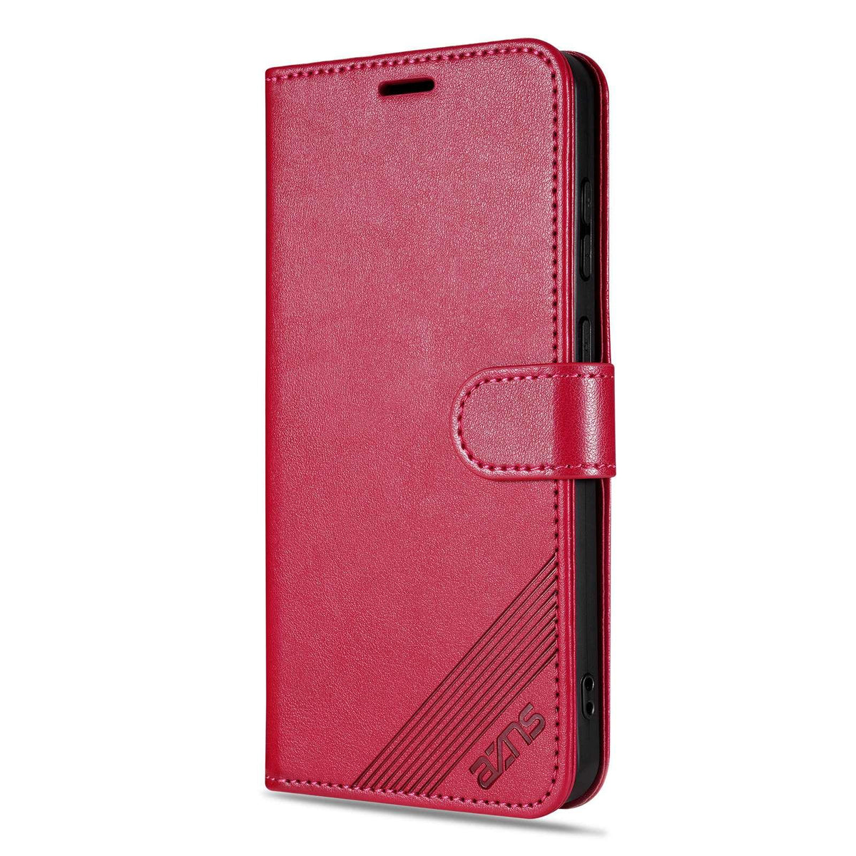 For vivo X300 E 5G AZNS Sheepskin Texture Flip Leather Phone Case - Red - EDA004689230B