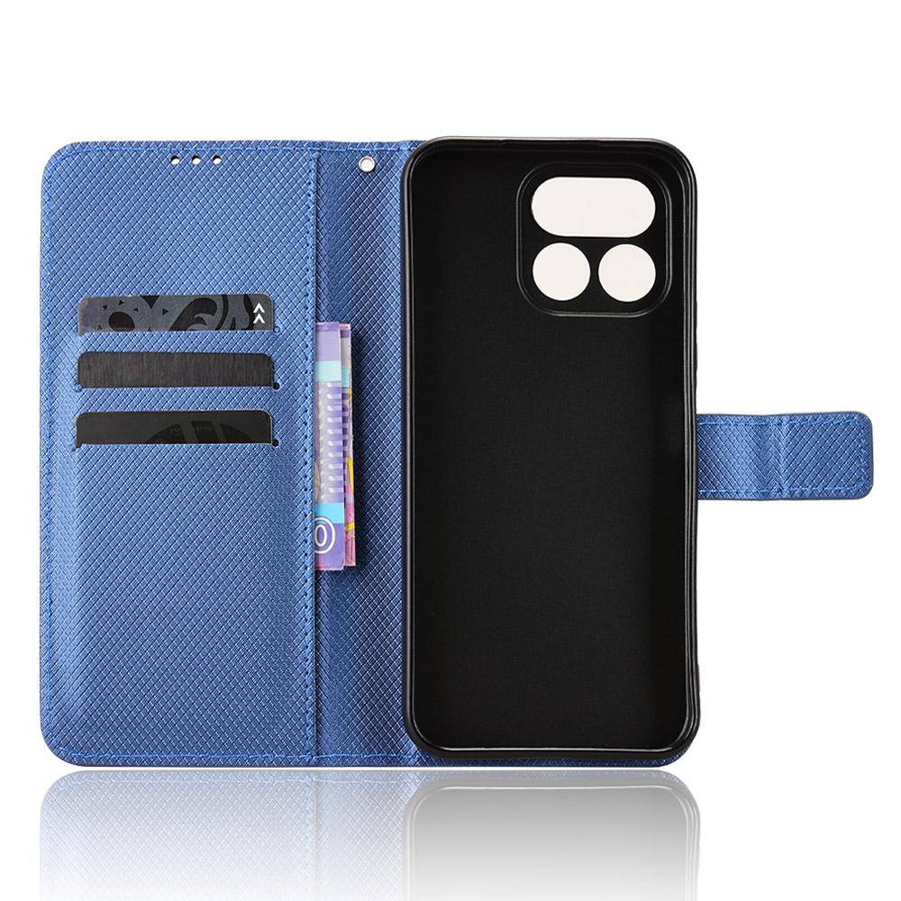 For Realme 16T 5G Diamond Texture Leather Phone Case - Blue - EDA004691449C