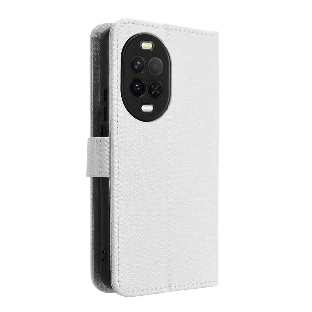 For Huawei nova 16z 5G Diamond Texture Leather Phone Case - White - EDA004692225A