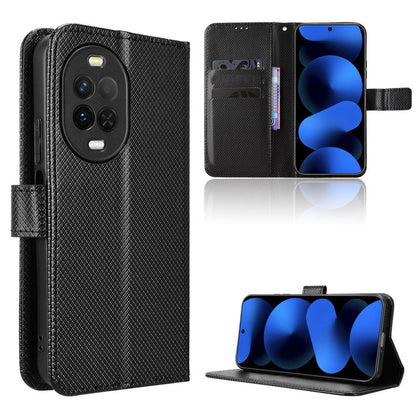 For Huawei nova 16z 5G Diamond Texture Leather Phone Case - Black - EDA004692225B