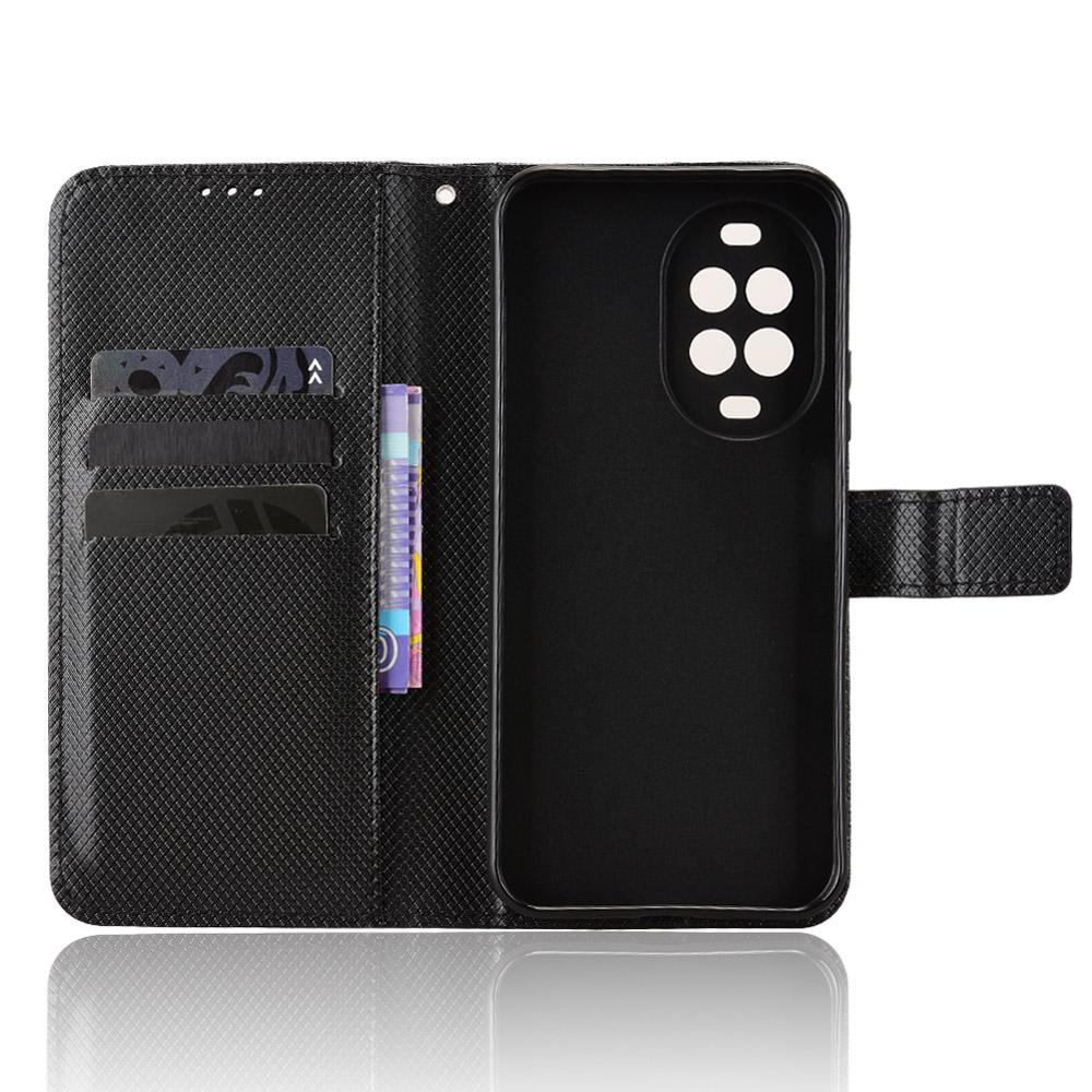 For Huawei nova 16z 5G Diamond Texture Leather Phone Case - Black - EDA004692225B