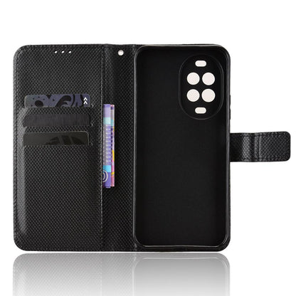 For Huawei nova 16z 5G Diamond Texture Leather Phone Case - Black - EDA004692225B