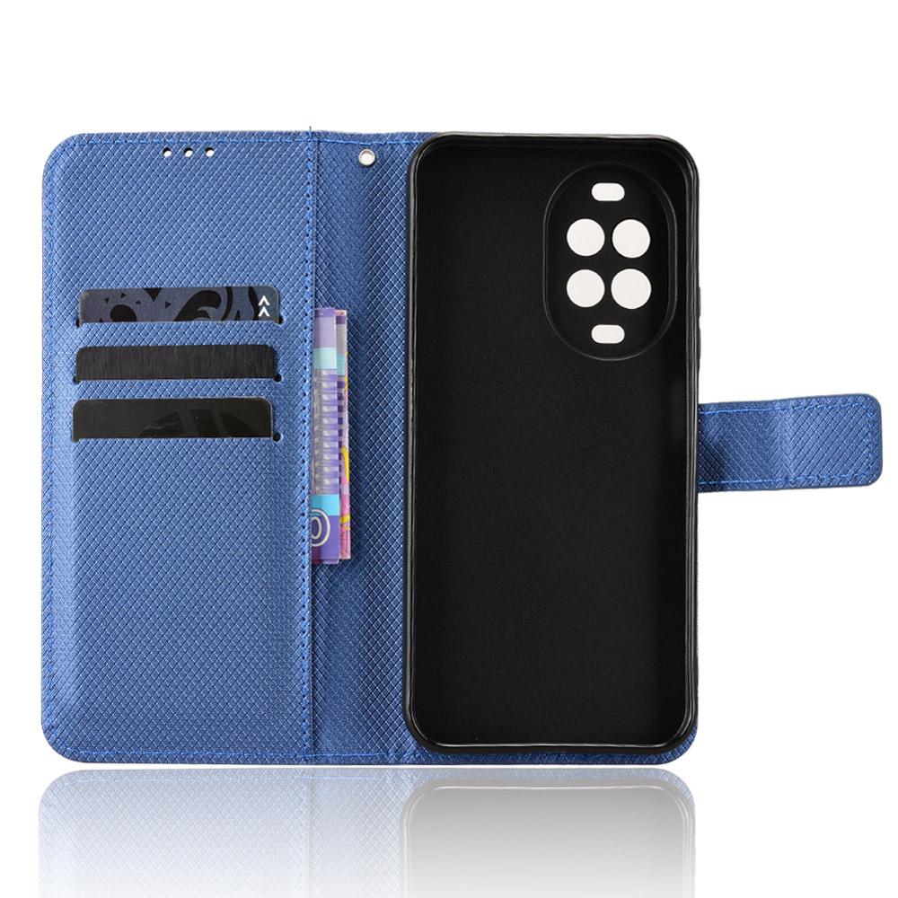 For Huawei nova 16z 5G Diamond Texture Leather Phone Case - Blue - EDA004692225C