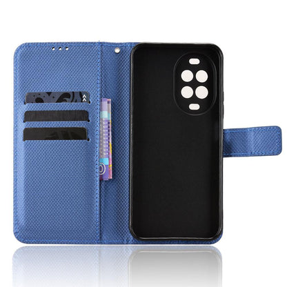For Huawei nova 16z 5G Diamond Texture Leather Phone Case - Blue - EDA004692225C