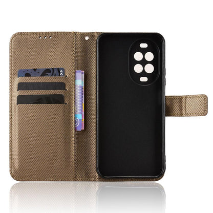 For Huawei nova 16z 5G Diamond Texture Leather Phone Case - Brown - EDA004692225D