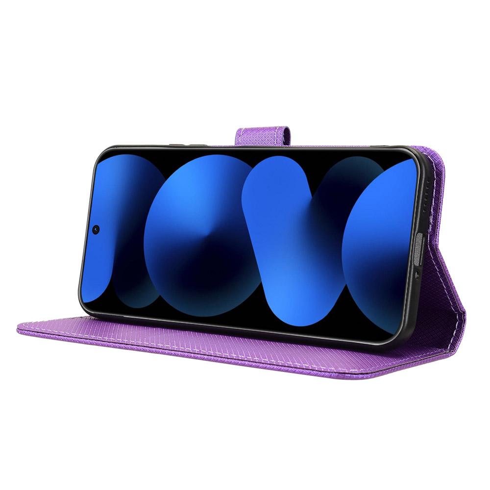 For Huawei nova 16z 5G Diamond Texture Leather Phone Case - Purple - EDA004692225E