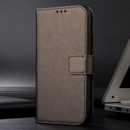 For Huawei Enjoy 90 Pro Max 5G / nova 15 Max Diamond Texture Leather Phone Case - Brown - EDA004692226D