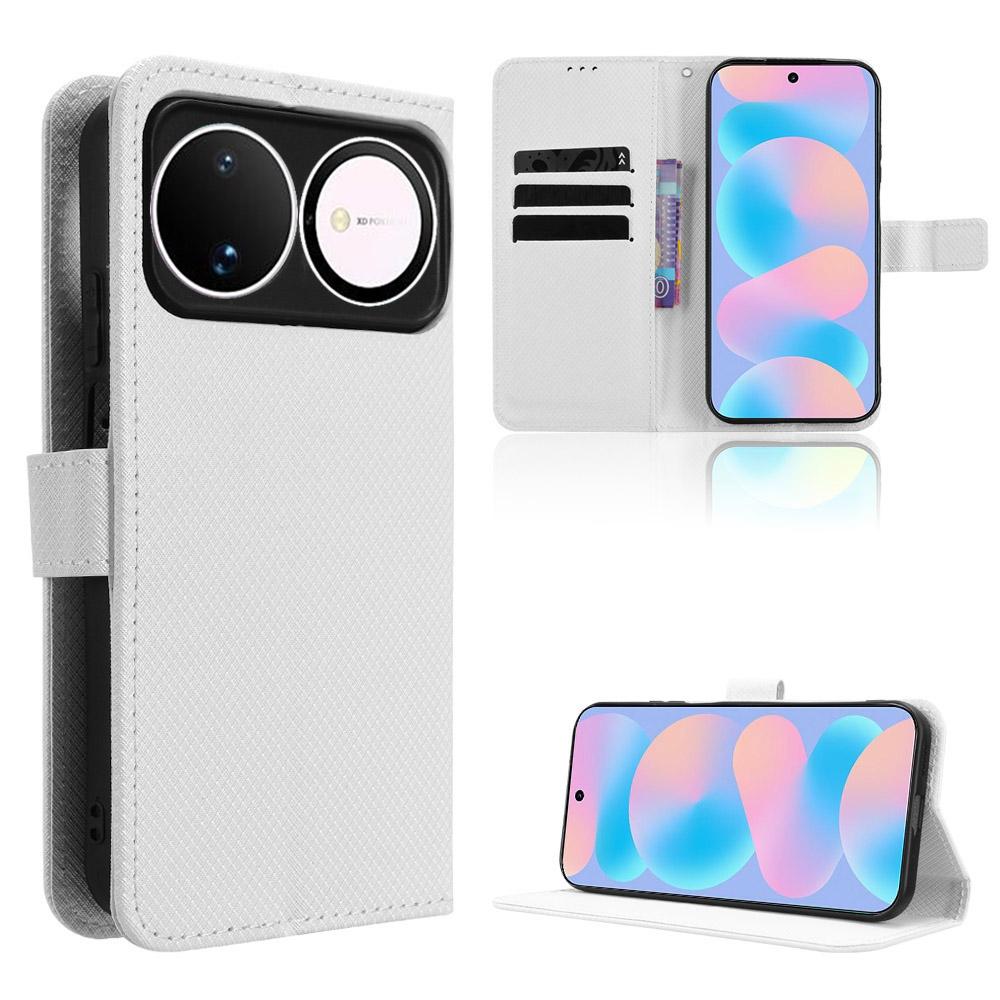For Huawei nova 16 5G Diamond Texture Leather Phone Case - White - EDA004692227A