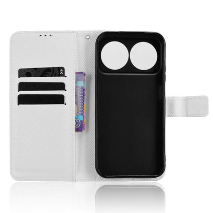 For Huawei nova 16 5G Diamond Texture Leather Phone Case - White - EDA004692227A