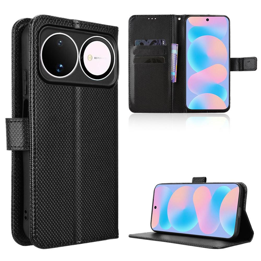 For Huawei nova 16 5G Diamond Texture Leather Phone Case - Black - EDA004692227B