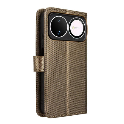 For Huawei nova 16 5G Diamond Texture Leather Phone Case - Brown - EDA004692227D