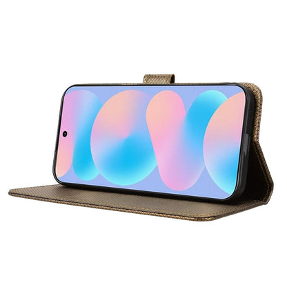 For Huawei nova 16 5G Diamond Texture Leather Phone Case - Brown - EDA004692227D