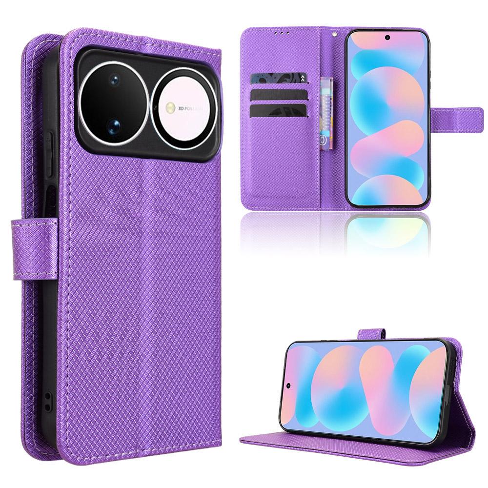 For Huawei nova 16 5G Diamond Texture Leather Phone Case - Purple - EDA004692227E