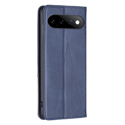 For Google Pixel 11 / 11 Pro Rhombus Texture Magnetic Leather Phone Case - Blue - EDA004698405F