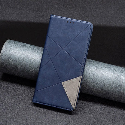 For Google Pixel 11 / 11 Pro Rhombus Texture Magnetic Leather Phone Case - Blue - EDA004698405F
