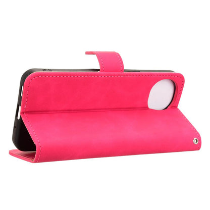 For Sharp Aquos wish6 Skin Feel Magnetic Flip Leather Phone Case(Rose Red)