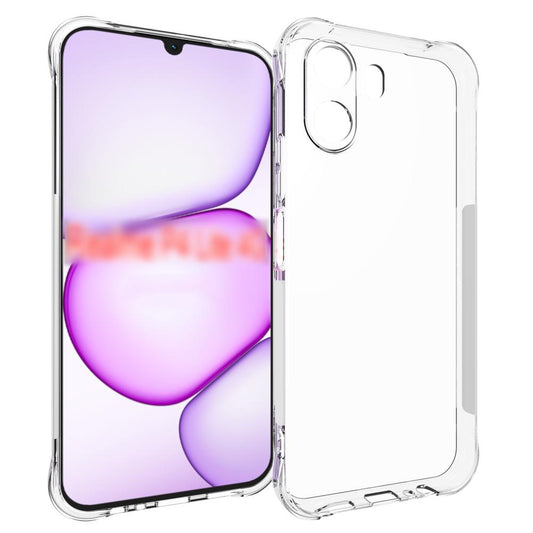 For Realme P4 Lite 4G Shockproof Non-slip Thickening TPU Phone Case(Transparent)