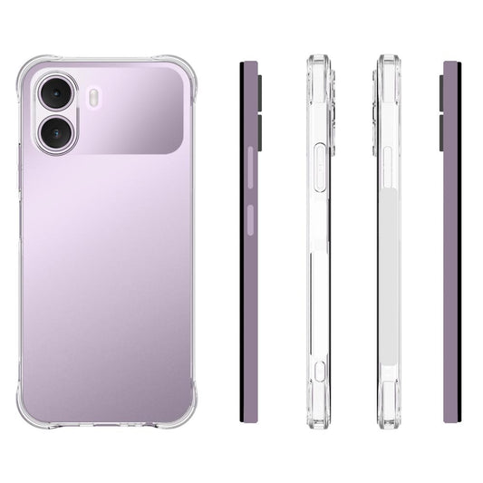 For Realme P4 Lite 4G Shockproof Non-slip Thickening TPU Phone Case(Transparent)