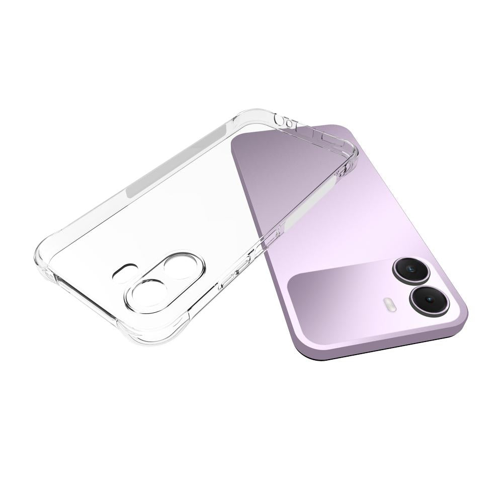For Realme P4 Lite 4G Shockproof Non-slip Thickening TPU Phone Case(Transparent)