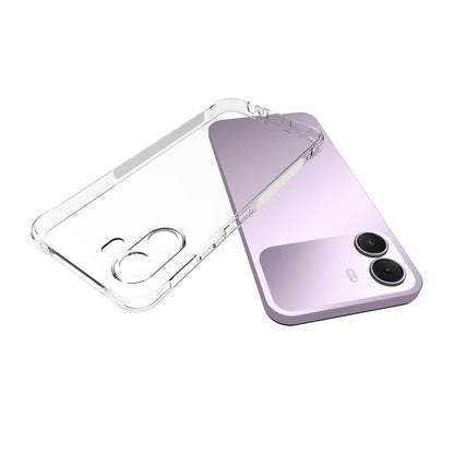 For Realme P4 Lite 4G Shockproof Non-slip Thickening TPU Phone Case(Transparent)