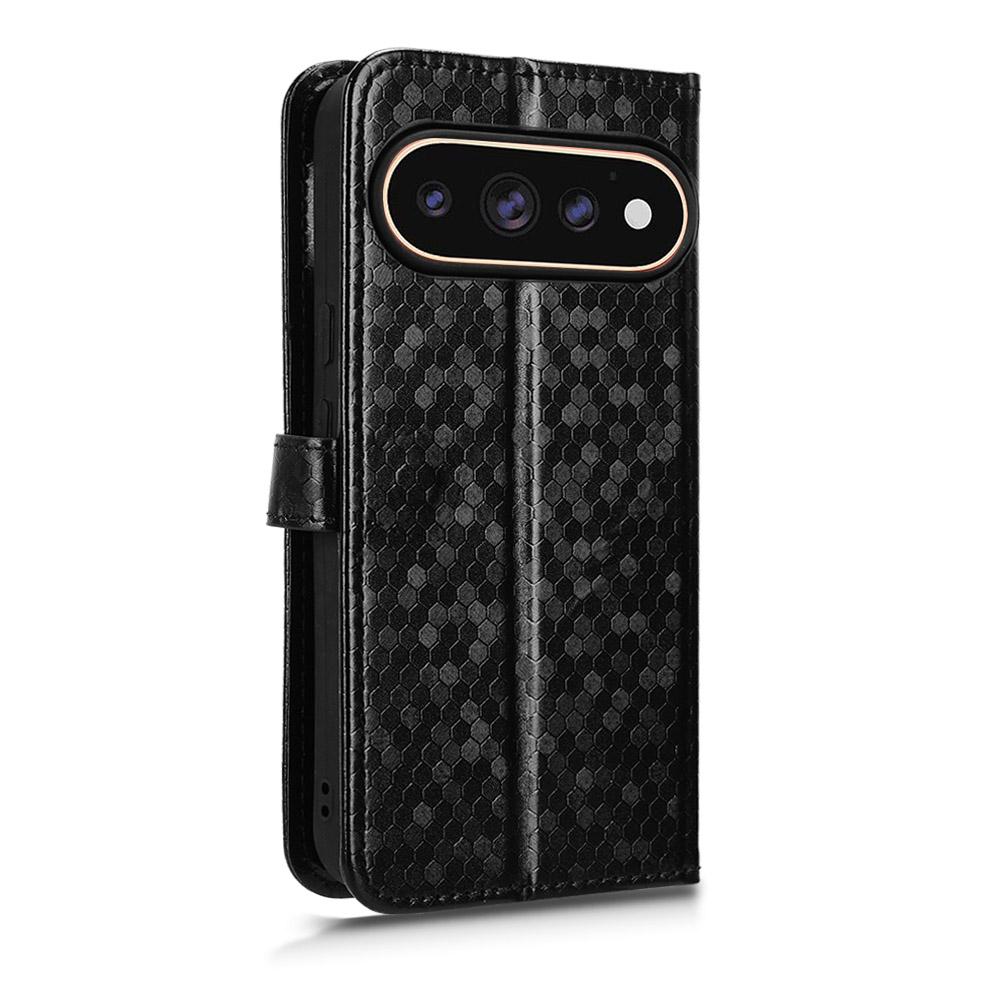 For Google Pixel 11 / 11 Pro Honeycomb Dot Texture Leather Phone Case - Black - EDA004738710A