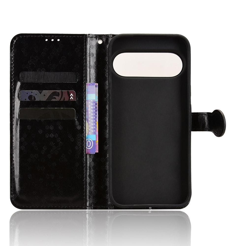 For Google Pixel 11 / 11 Pro Honeycomb Dot Texture Leather Phone Case - Black - EDA004738710A
