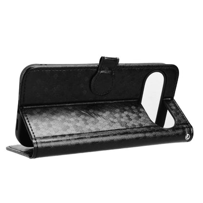 For Google Pixel 11 / 11 Pro Honeycomb Dot Texture Leather Phone Case - Black - EDA004738710A