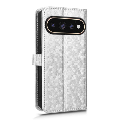 For Google Pixel 11 / 11 Pro Honeycomb Dot Texture Leather Phone Case - Silver - EDA004738710E