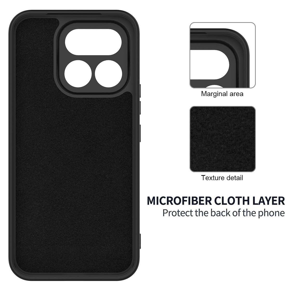 For Realme 16T 5G Solid Color Liquid Silicone Dropproof Full Coverage Phone Case - Black - EDA004760169A