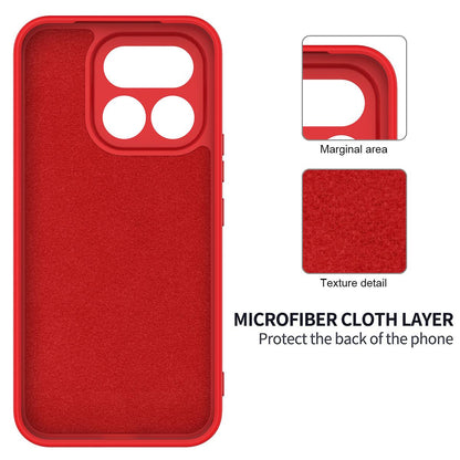 For Realme 16T 5G Solid Color Liquid Silicone Dropproof Full Coverage Phone Case - Red - EDA004760169C