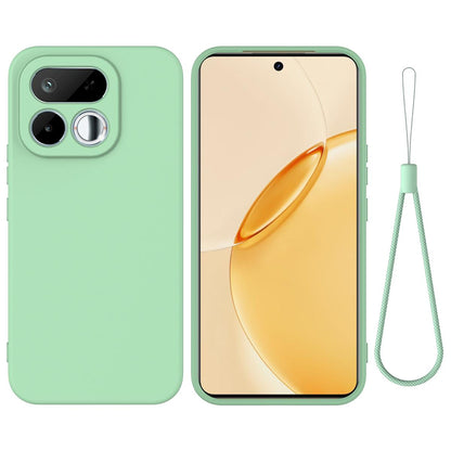 For Realme 16T 5G Solid Color Liquid Silicone Dropproof Full Coverage Phone Case - Green - EDA004760169D