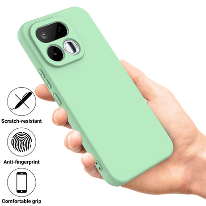 For Realme 16T 5G Solid Color Liquid Silicone Dropproof Full Coverage Phone Case - Green - EDA004760169D