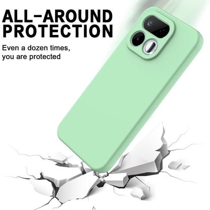 For Realme 16T 5G Solid Color Liquid Silicone Dropproof Full Coverage Phone Case - Green - EDA004760169D