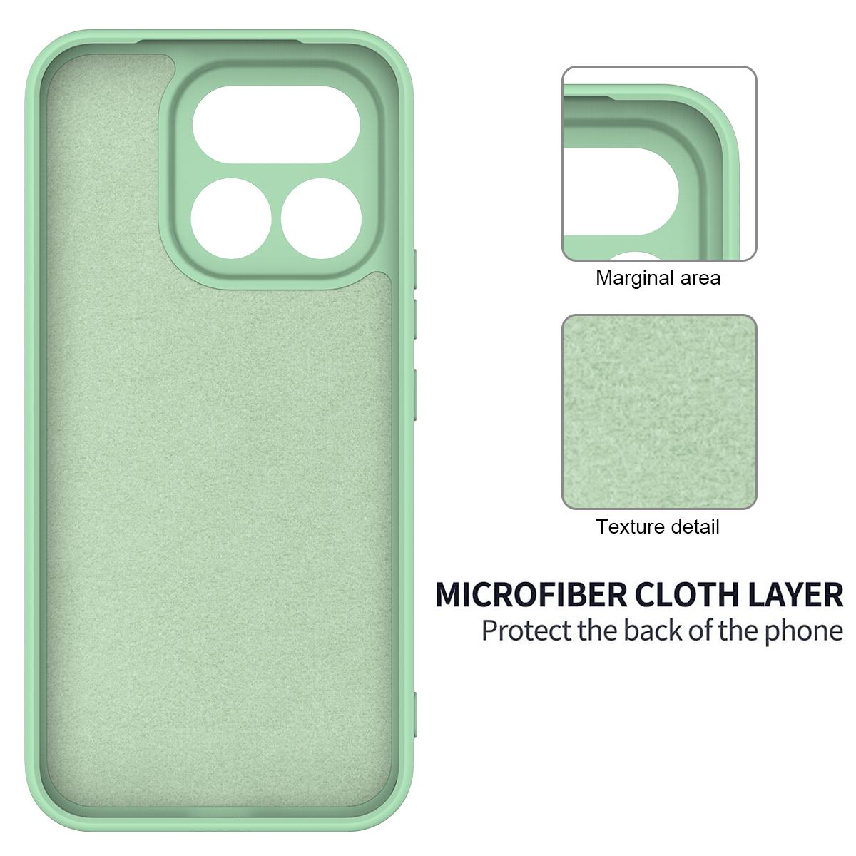 For Realme 16T 5G Solid Color Liquid Silicone Dropproof Full Coverage Phone Case - Green - EDA004760169D