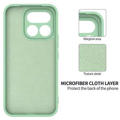 For Realme 16T 5G Solid Color Liquid Silicone Dropproof Full Coverage Phone Case - Green - EDA004760169D