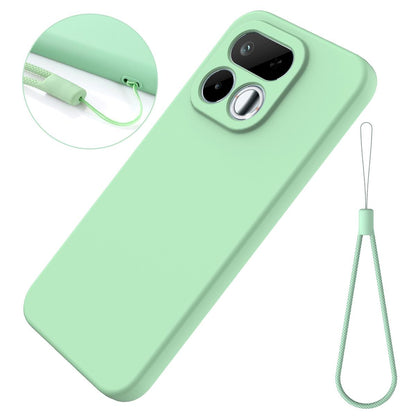 For Realme 16T 5G Solid Color Liquid Silicone Dropproof Full Coverage Phone Case - Green - EDA004760169D