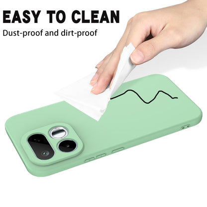 For Realme 16T 5G Solid Color Liquid Silicone Dropproof Full Coverage Phone Case - Green - EDA004760169D