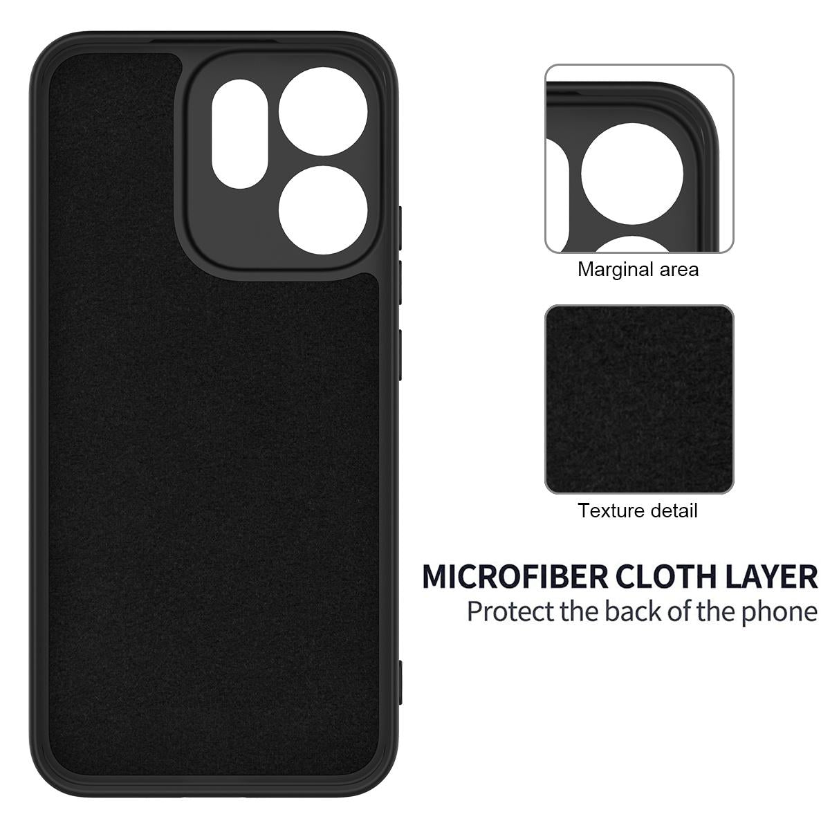 For OPPO Reno16 5G Global Solid Color Liquid Silicone Dropproof Full Coverage Phone Case - Black - EDA004760255A
