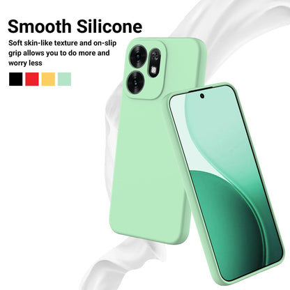 For OPPO Reno16 5G Global Solid Color Liquid Silicone Dropproof Full Coverage Phone Case - Green - EDA004760255D