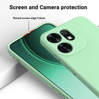 For OPPO Reno16 5G Global Solid Color Liquid Silicone Dropproof Full Coverage Phone Case - Green - EDA004760255D