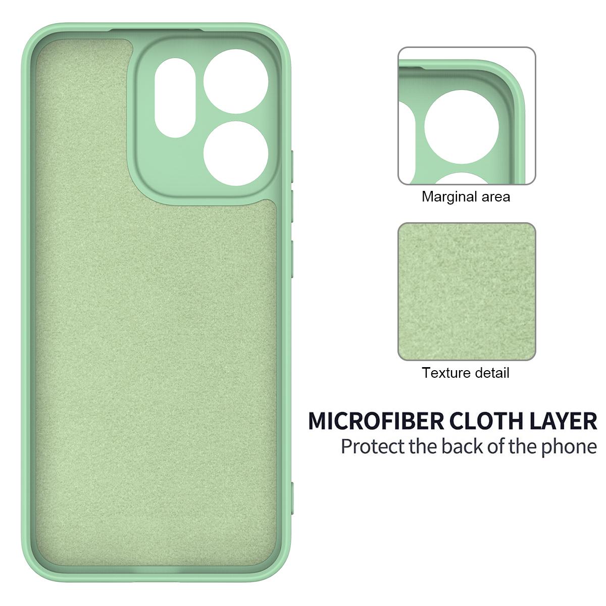 For OPPO Reno16 5G Global Solid Color Liquid Silicone Dropproof Full Coverage Phone Case - Green - EDA004760255D